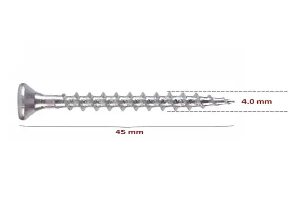  Sunta Vidası 4,0X45 Çinko 50 Adet - Image 1