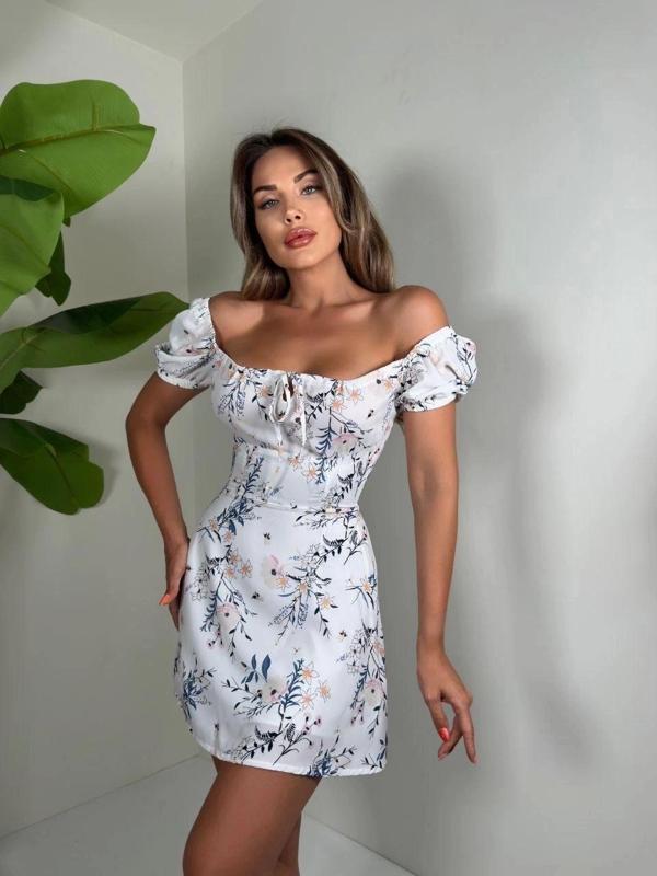 Baskılı mini jessica elbise - Image 1