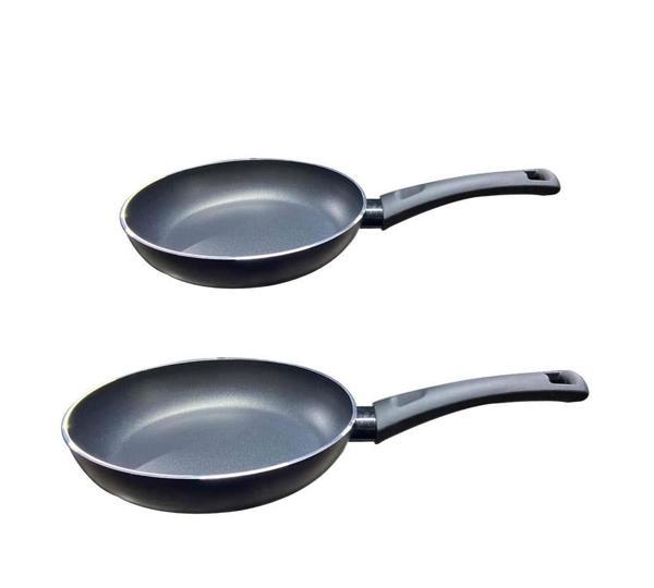 Mehtap Teflon Tava 2li Set İndüksiyon Tabanlı Lacivert Renk 24+28 CM - Image 1