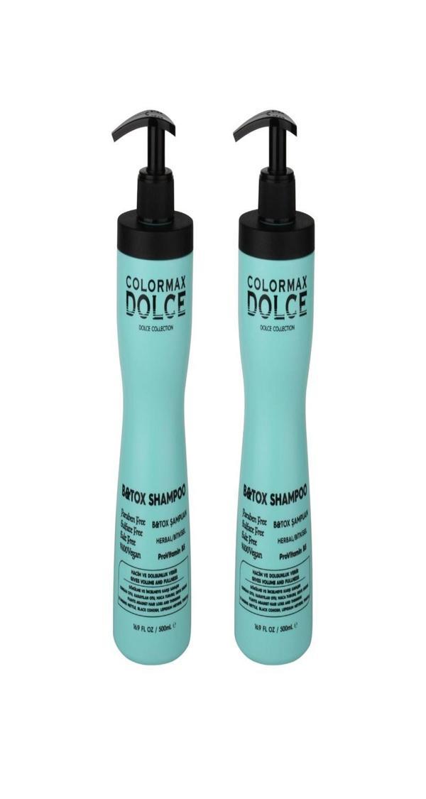 Colormax Dolce NEW Series B&Tox Kompleks ProVitamin B5 Vegan Şampuan 500 ML 2 Adet - Image 1