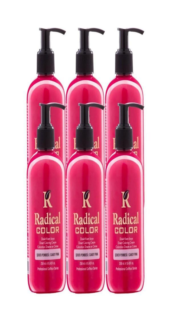 Radical Color NEW 25/Candypink Amonyaksız Su Bazlı Saç Boyası 250 ML 6 Adet Şeker Pembesi - Image 1