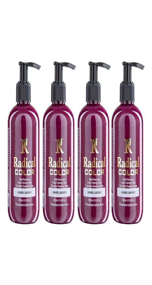 Radical Color NEW 25/Lavender Amonyaksız Su Bazlı Saç Boyası 250 ML 4 Adet Lavanta - Image 1