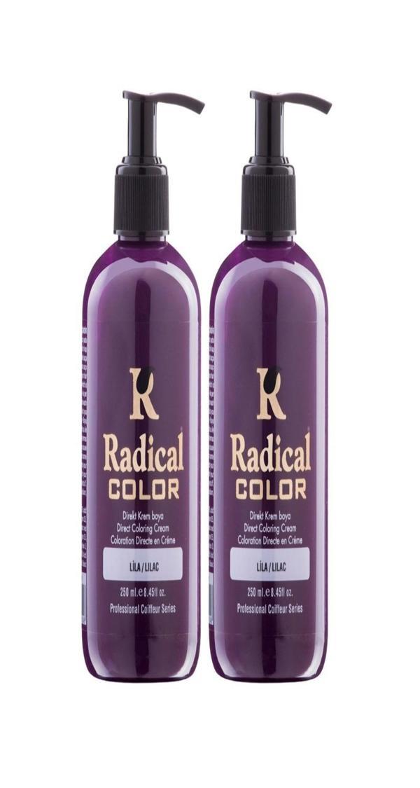Radical Color NEW 25/Lilac Amonyaksız Su Bazlı Saç Boyası 250 ML 2 Adet Lila - Image 1