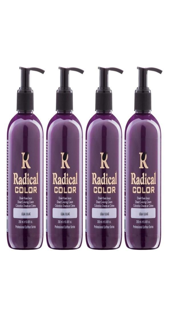 Radical Color NEW 25/Lilac Amonyaksız Su Bazlı Saç Boyası 250 ML 4 Adet Lila - Image 1