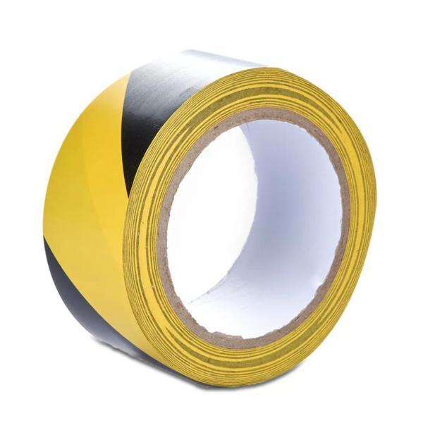 Sarı-Siyah Pvc İşaretleme Bandı 48mm X 30 Metre - Image 1