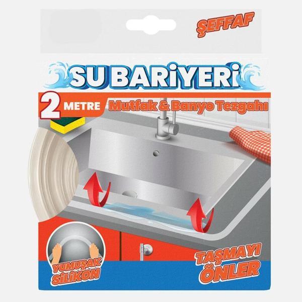 Tezgah için Şeffaf Su Bariyer Bandı 2 Metre - Image 1