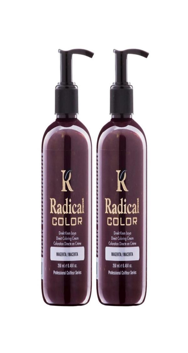 Radical Color NEW 25/Macenta Amonyaksız Su Bazlı Saç Boyası 250 ML 2 Adet Magenta - Image 1