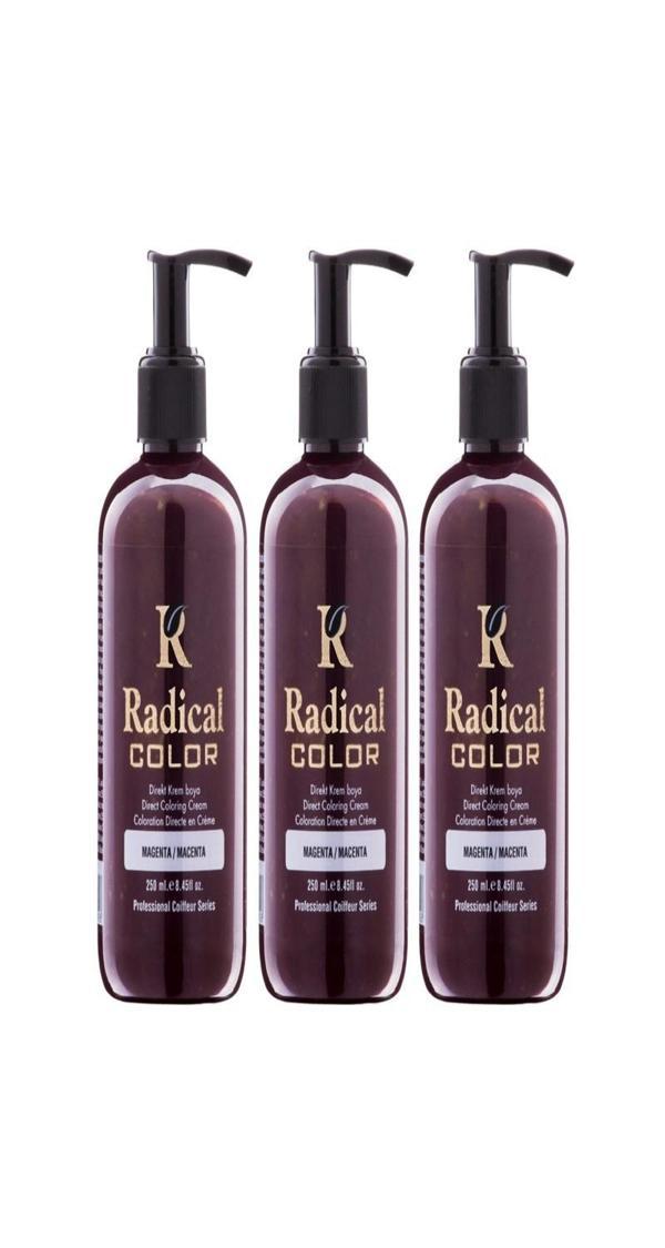 Radical Color NEW 25/Macenta Amonyaksız Su Bazlı Saç Boyası 250 ML 3 Adet Magenta - Image 1