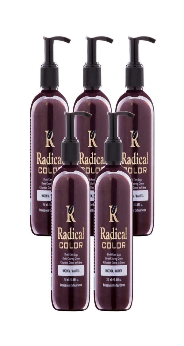 Radical Color NEW 25/Macenta Amonyaksız Su Bazlı Saç Boyası 250 ML 5 Adet Magenta - Image 1
