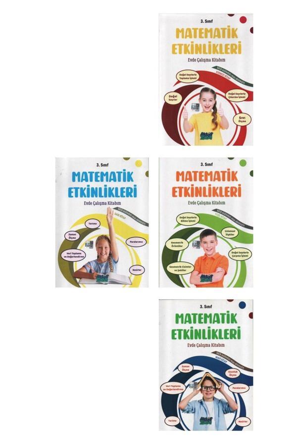 Matematik Etkinlikleri 3.Sınıf Evde Çalışma Kitabı-4 Kitap - Aktif Zeka Yayınları - Image 1