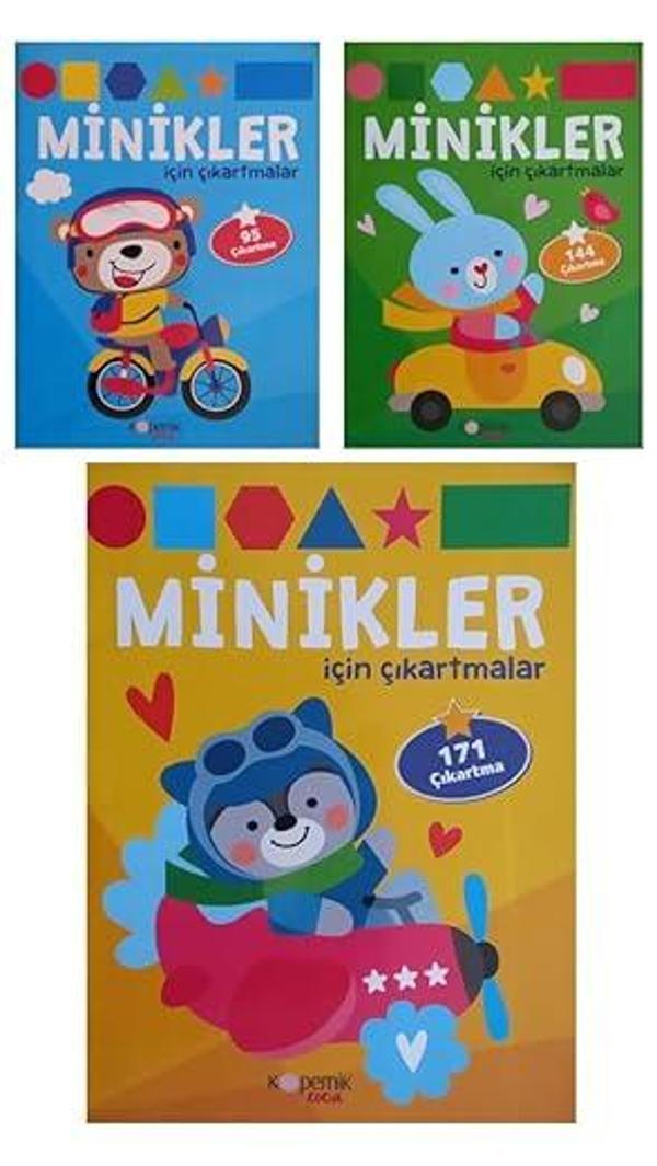 Minikler İçin Çıkartma Kitapları 3 Kitap - Kopernik Çocuk - Image 1