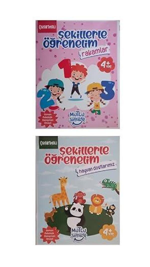 Çıkartmalı Şekillerle Öğrenelim-Hayvan Dostlarımız,Rakamlar - Mutlu Sayfalar - Image 1