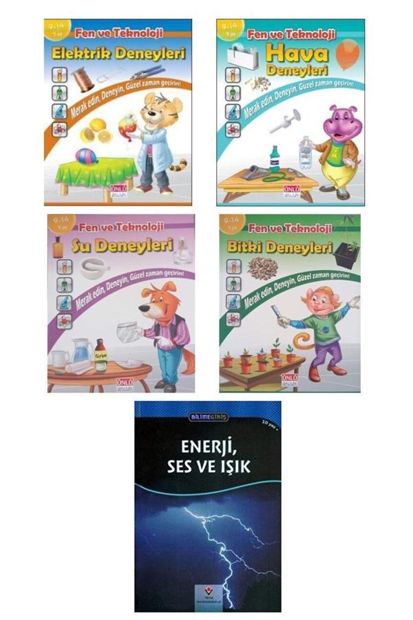 Fen Ve Teknoloji Deneyler Serisi-5 Kitap Set - Ünlü Yayınları - Image 1