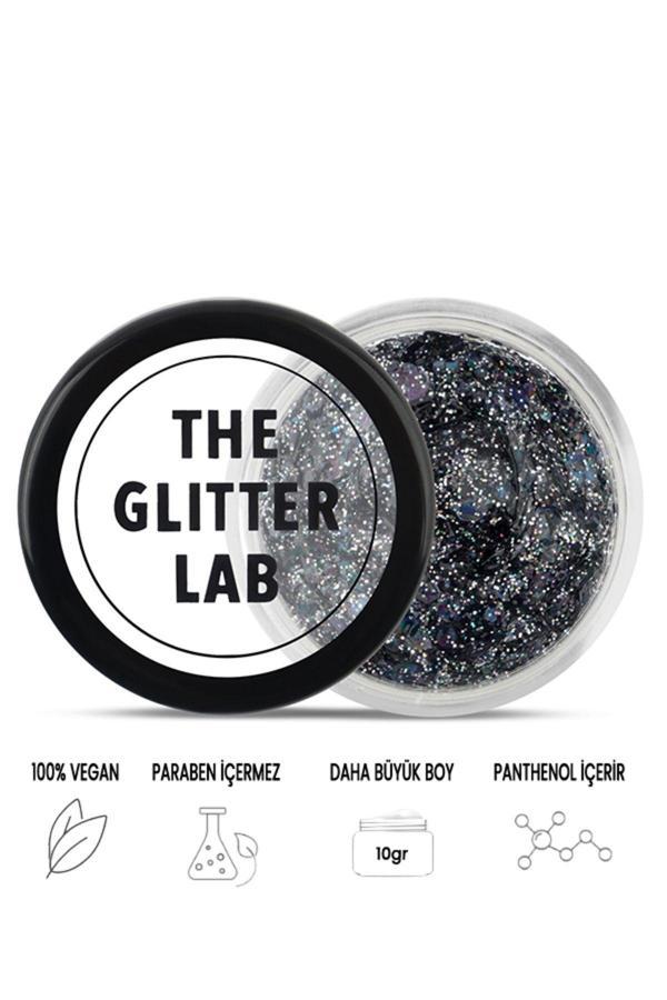 The Glitter Lab Jel Formlu Parlak Glitter - Charcoal - Image 1