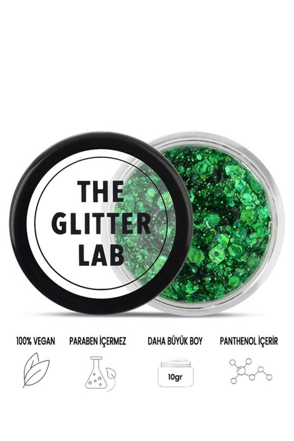 The Glitter Lab Jel Formlu Parlak Glitter - Emerald Green - Image 1