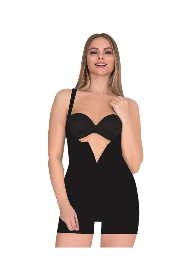 9033 Kadın Agraflı Kalın Askılı Kısa Korse - Image 1