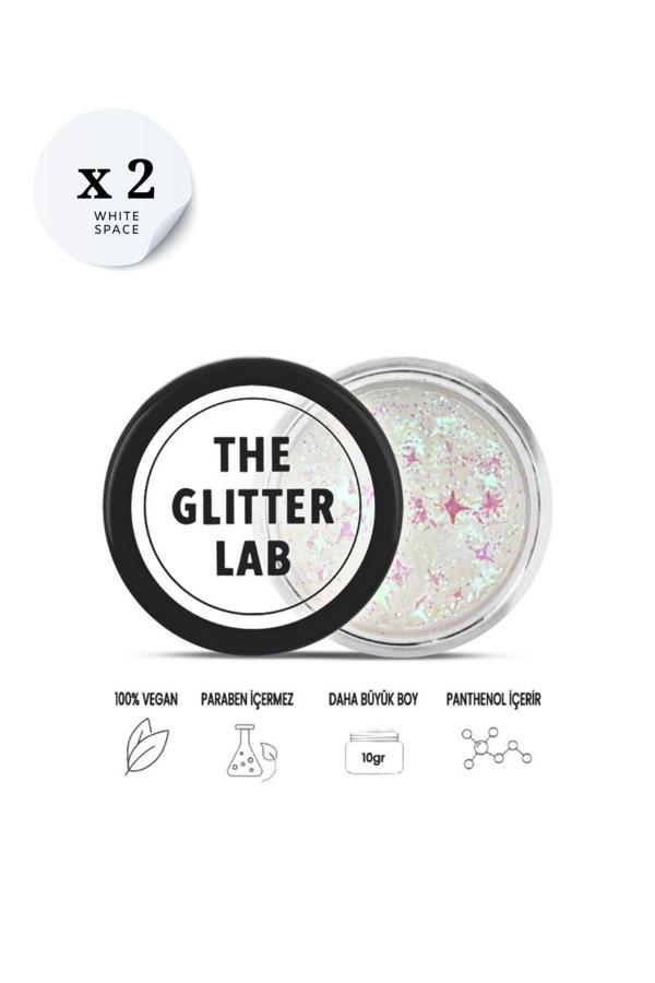 The Glitter Lab 2 Adet White Space Glitter – Avantajlı Paket - Image 1