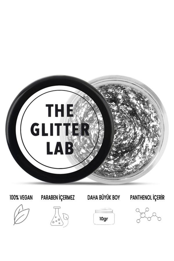 The Glitter Lab Jel Formlu Parlak Glitter - Silver Snow - Image 1