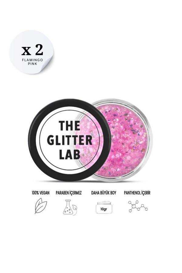The Glitter Lab 2 Adet Flamingo Pink Glitter – Avantajlı Paket - Image 1