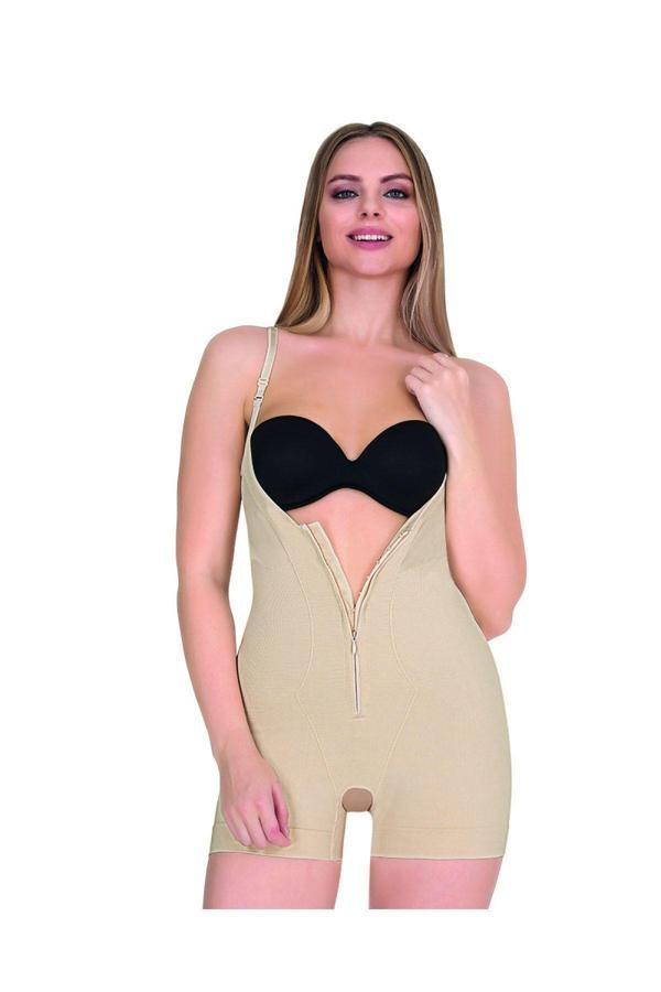 9033 Kadın Agraflı Kalın Askılı Kısa Korse - Image 1