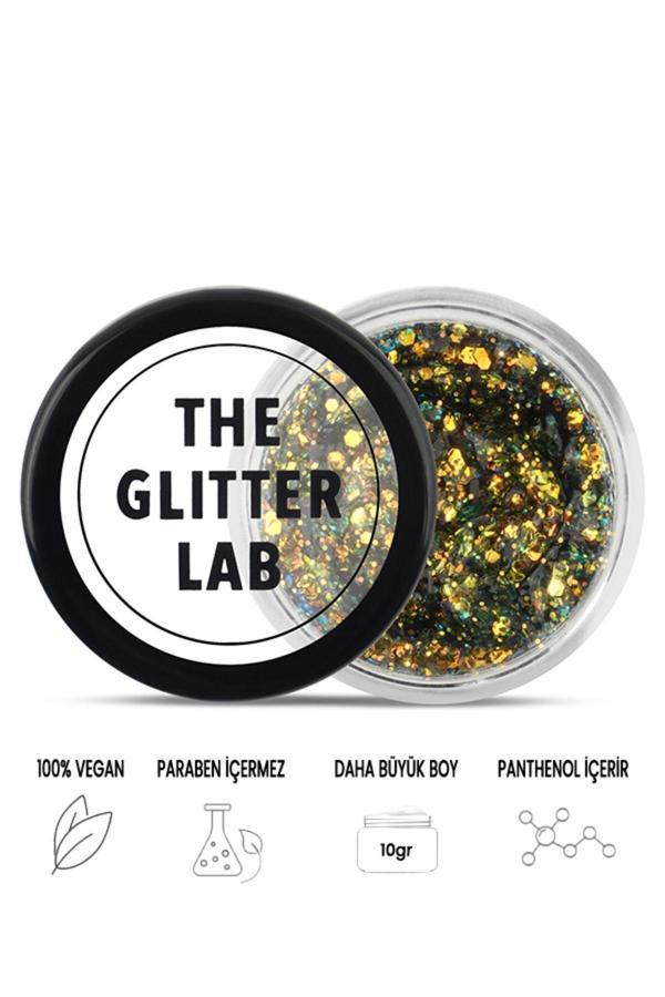 The Glitter Lab Jel Formlu Parlak Glitter - Drastic Gold - Image 1