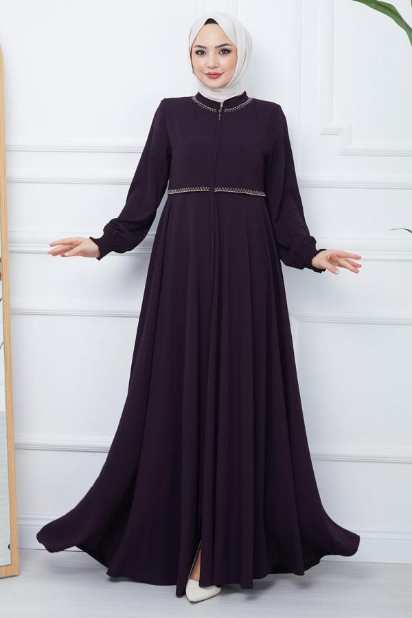 Nakışlı Mevlana Ferace Mürdüm HM2359 - Image 1