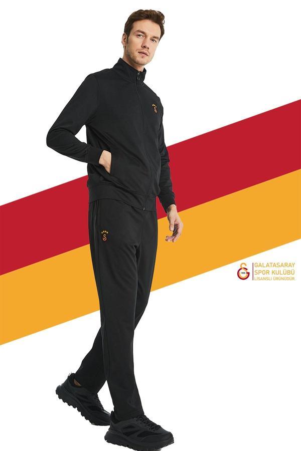 Galatasaray Orijinal Lisanslı Siyah Eşofman Takımı - Image 1