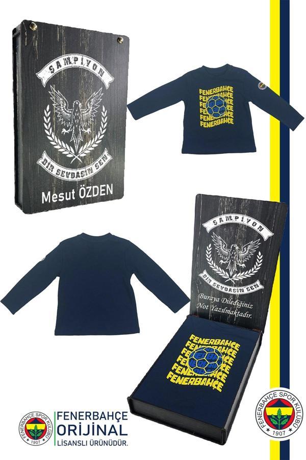 Fenerbahçe Orijinal Lisanslı Uzun Kol Lacivert Bebek Sweat Kişiye Özel Hediyelik Ahşa - Image 1