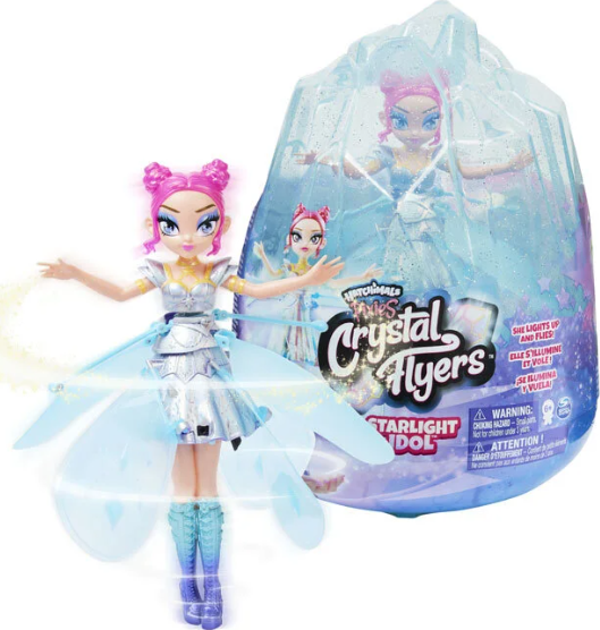 Hatchimals Pixies Crystal Flyers Gökkuşağı Parıltılı Idol Sihirli Uçan Oyuncak Bebek - Image 1