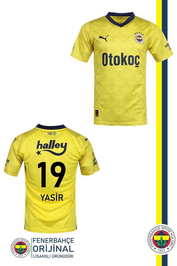 Fenerbahçe Orijinal Lisanslı 2023-2024 İsme Özel Çocuk Forma Sarı - Image 1