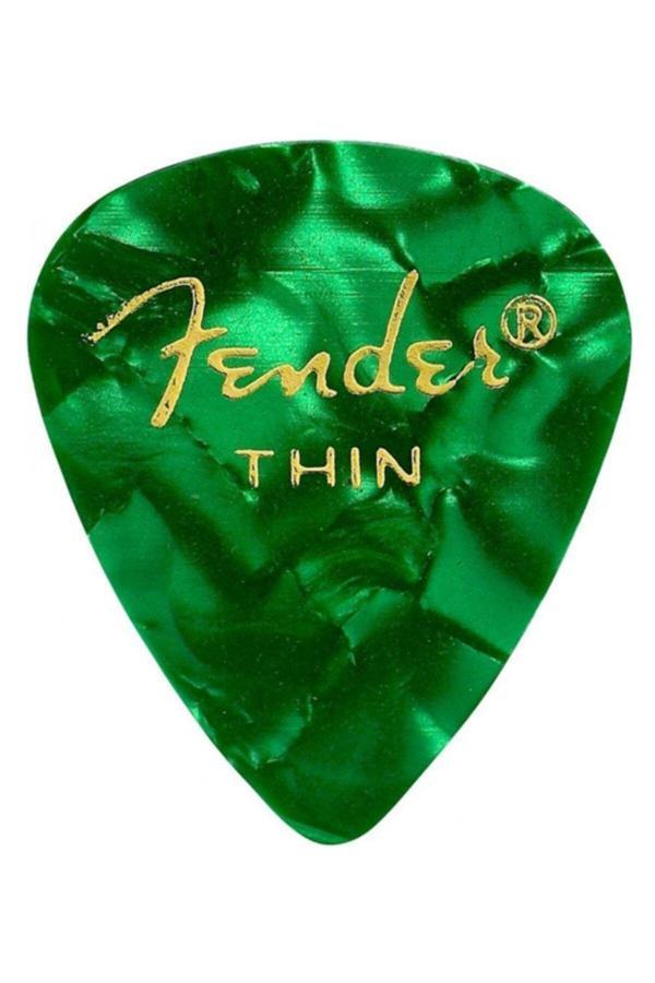 Premium Celluloid Picks Green Moto Thin 1 Adet Pena 351 - Image 1
