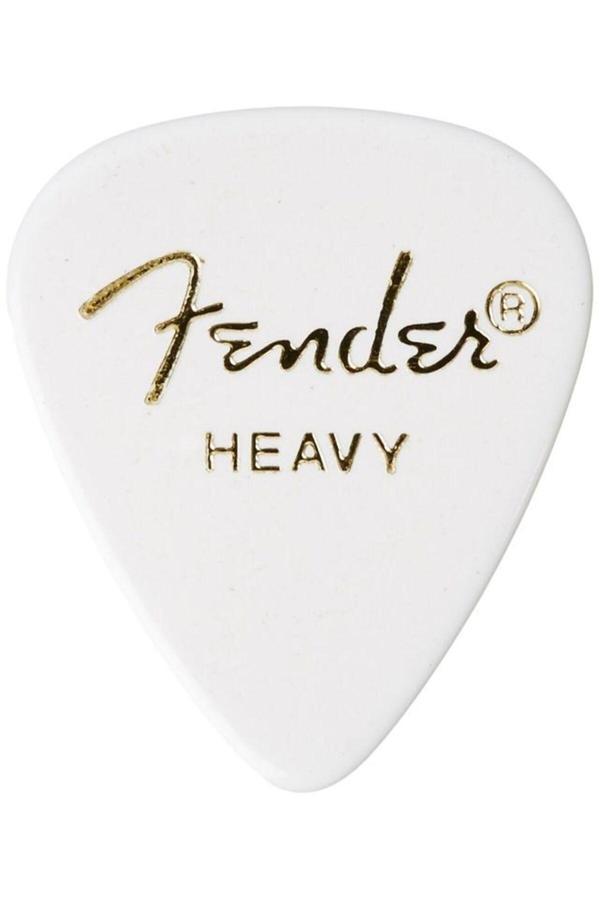 351 Premium Celluloid Picks White Moto - Heavy - 1 Adet Pena - Image 1