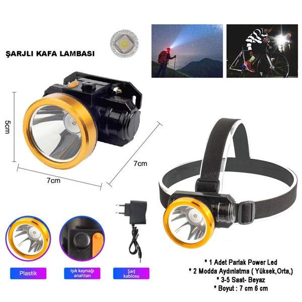 ŞARJLI BARET KAFA LAMBASI WATTON WT-700 - Image 1