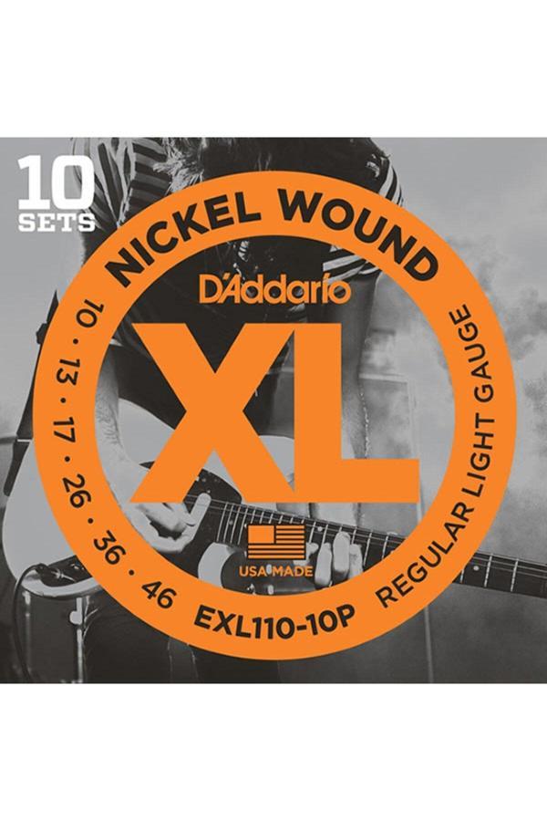 D'Addario EXL110-10P Takım Tel Elektro Gitar Teli 010-46 (10 Set) - Image 1