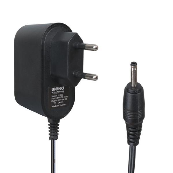 5 VOLT - 2 AMPER 2.5*0.7 İNCE UÇ YERLİ ÜRETİM PRİZ TİPİ TABLET PC ADAPTÖRÜ (2818) - Image 1
