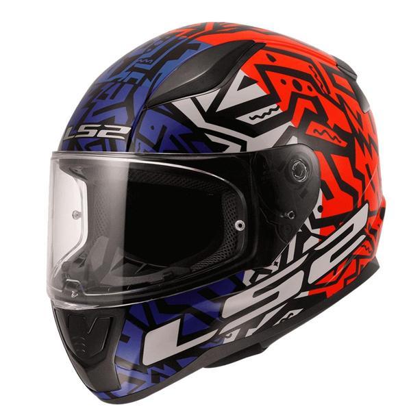 Ls2 Rapıd 2 Memphıs Kırmızı-mavi Kask - Image 1