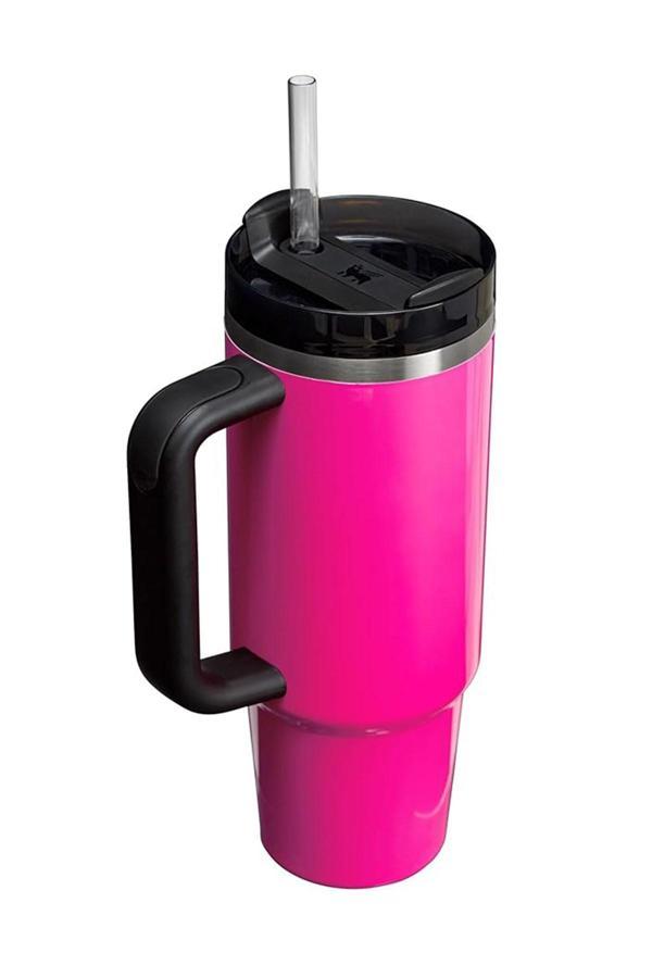 Cooker Yk-1462 900ml Çift Katmanlı Paslanmaz Çelik Mor Termos, Pipetli, Şık Tasa - Image 1