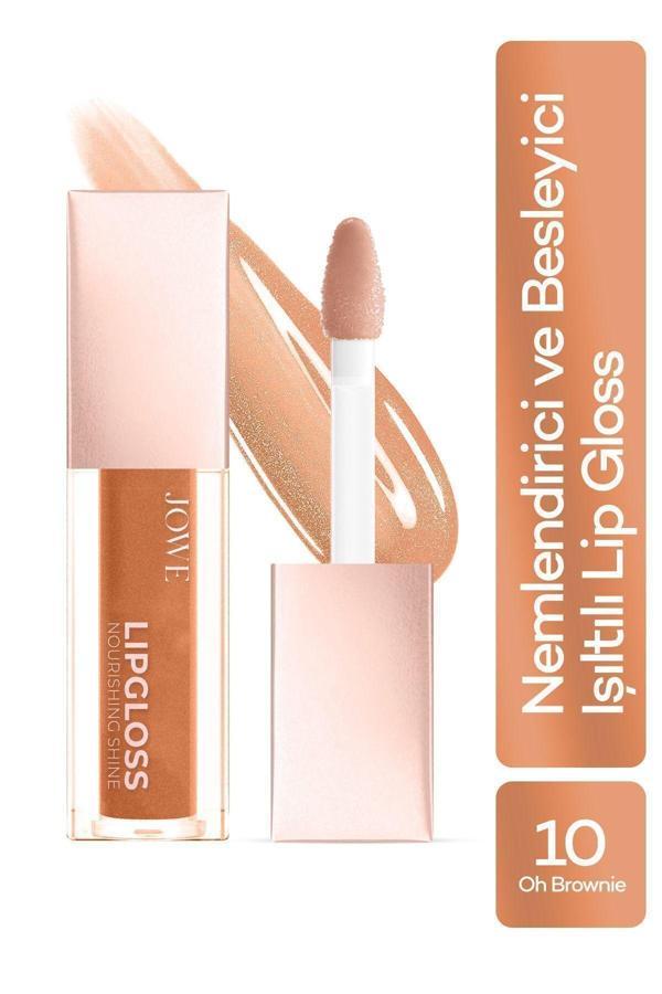 Jowe Nemlendirici Ve Besleyici Nourishing Shine Lip Gloss - 10 Oh Brownie - Image 1