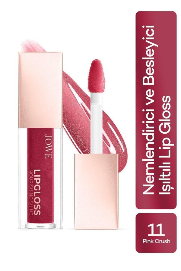 Jowe Lipgloss Nemlendirici Ve Besleyici Dudak Parlatıcı - 11 Pink Crush - Image 1