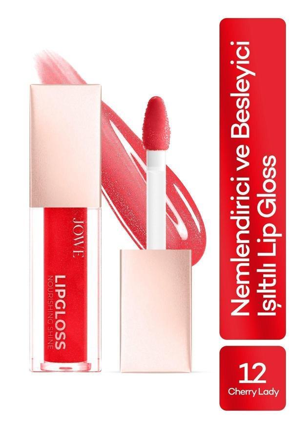 Jowe Nemlendirici Ve Besleyici Nourishing Shine Lip Gloss - 12 Cherry Lady - Image 1