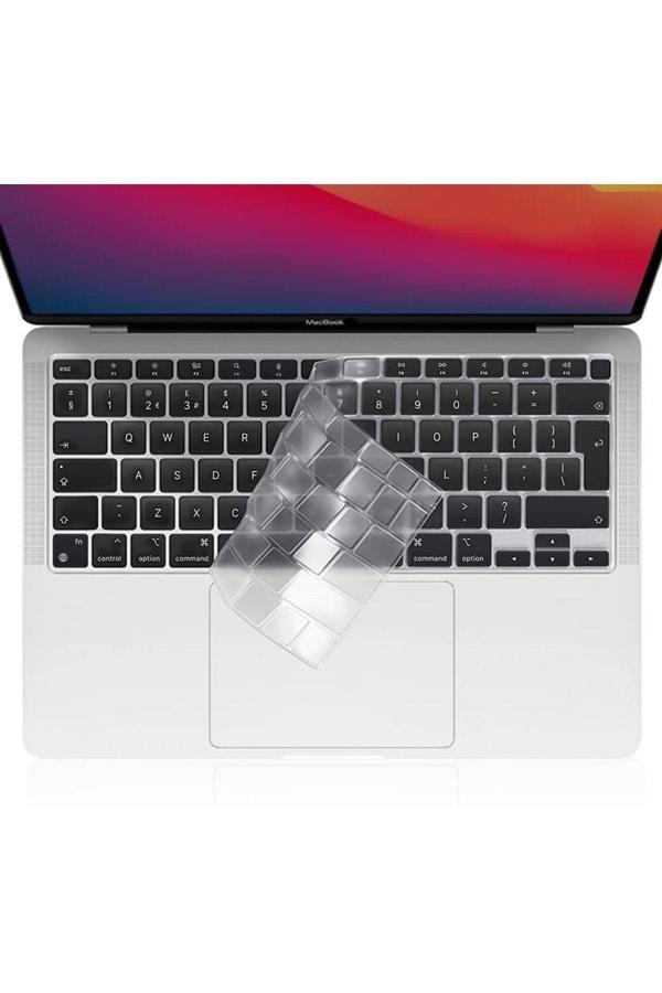 TEKNETSTORE Macbook Pro 13 Inc 2020 M1 A2338 / A2251 / A2289 Ile Uyumlu Türkçe Q Klavye Silikon Koruyucu Kılıf - Image 1