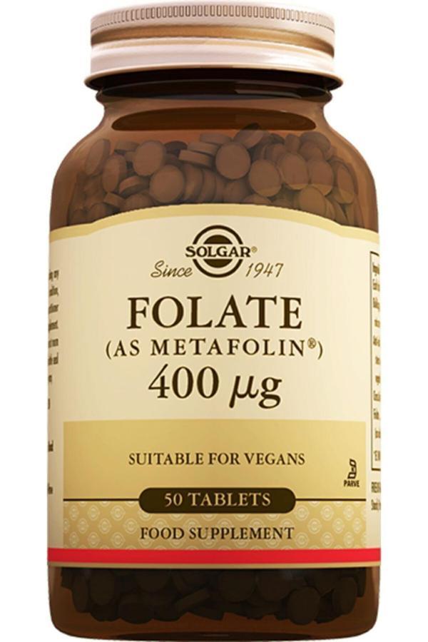 Solgar Folate 400 Mcg 50 Tablet - Image 1