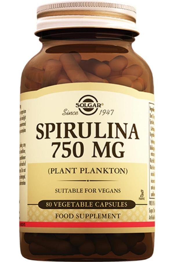 Solgar Spirulina 750 mg 80 Kapsül - Image 1