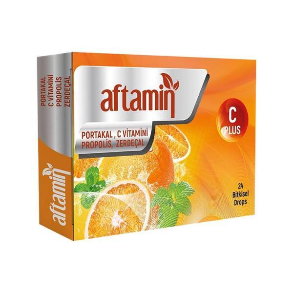 Aftamin Portakal Propolis Zerdeçallı Pastil 24 Adet - Image 1