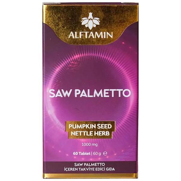 Alftamin Saw Palmetto Takviye Edici Gıda 1000 Mg 60 Tablet - Image 1