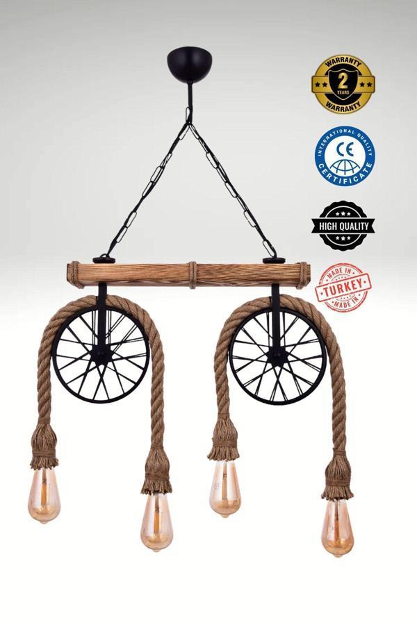 HM Aydınlatma Bisiklet 4'lü aydınlatma, salon, oturma odası şık kaliteli ürün - Image 1