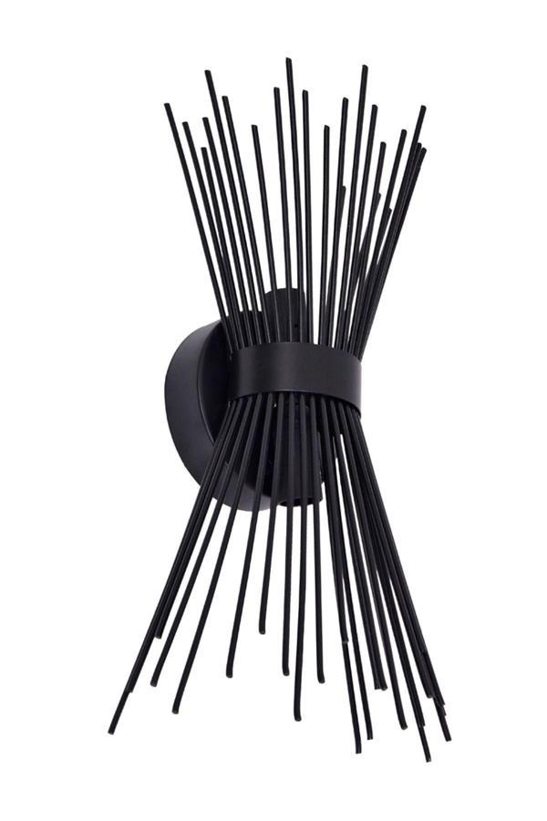 HM Aydınlatma Kirpi Siyah Aplik, şık modern, yatak odası,hol,salon - Image 1