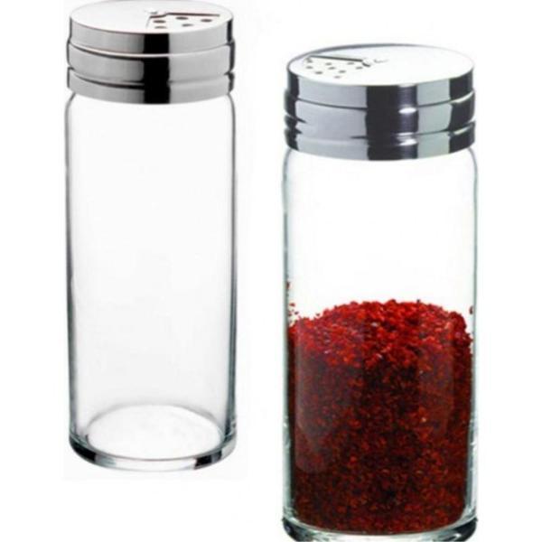 Basic cam tuzluk - 12 li tuzluk biberlik baharatlık 230 ml. - Image 1