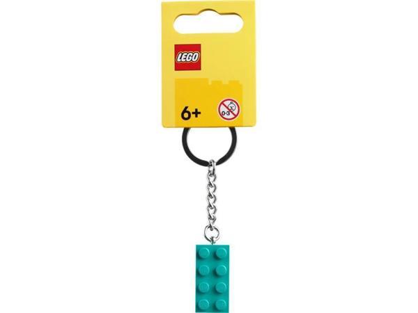 LEGO 854303 Bright Bluish Green Key Chain - Image 1