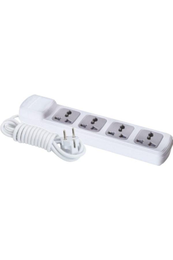 F192C 4'lü Universal Grup Priz 5 Metre Uzun Mesafe Elektrik Çözümü - Image 1